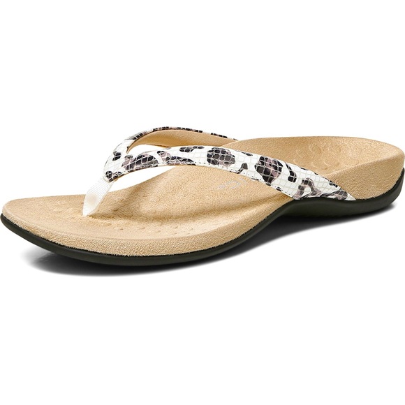 VIONIC Pre-Owned Women’s DillonToe post white leopard Flip Flop US Size 8.5-9 - Picture 9 of 9